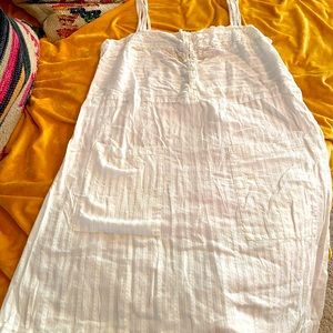 White eyelet lace dress